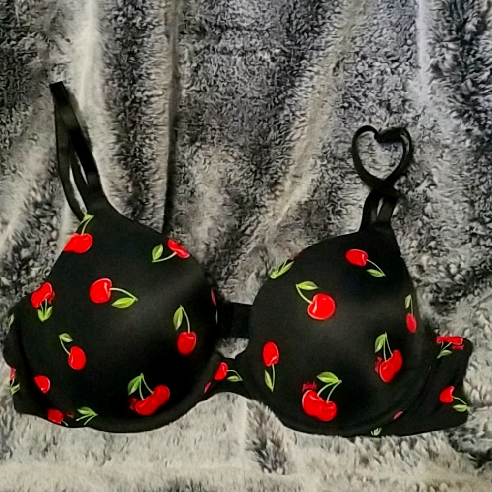 Cherry design PINK bra